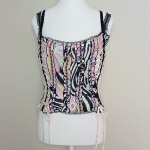 Vintage Alberto Makali Bustier Top Size Large
